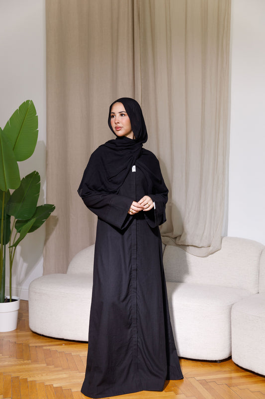 Abaya Kairo Black Lotus